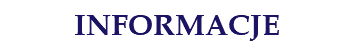 INFORMACJE